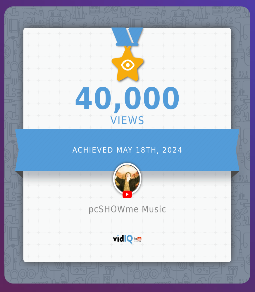 pcSHOWme Music has reached 40,000 views!