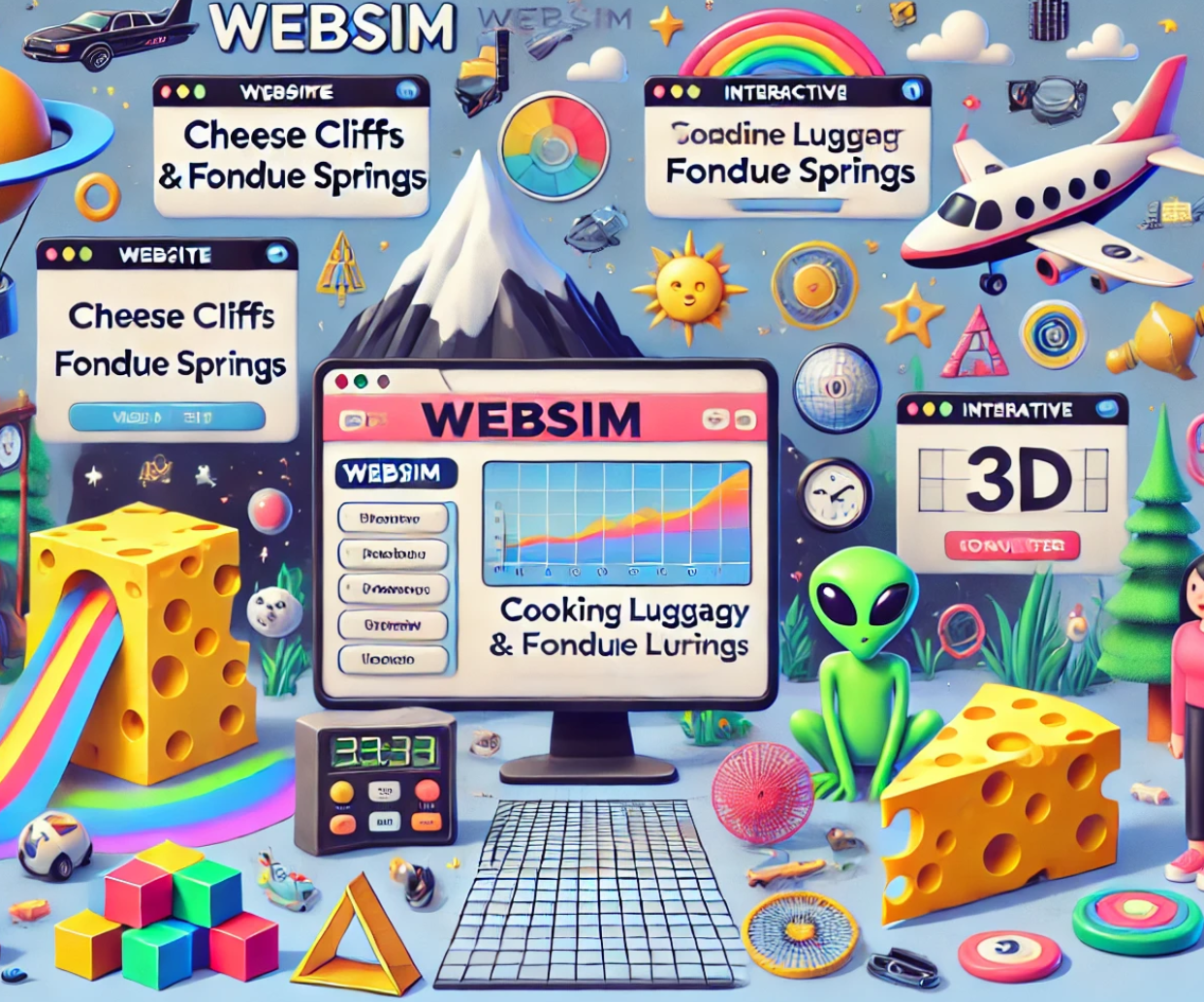 Unleashing Creativity with WebSim: A Playground for Your Imagination